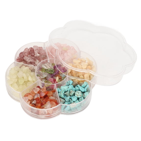 NFTIGB Healing Crystals 7 Colors Irregular Shaped Box Packed Multi Purpose Crystal Beads for Jewelry Making DIY (4.33 inches / 11 cm)