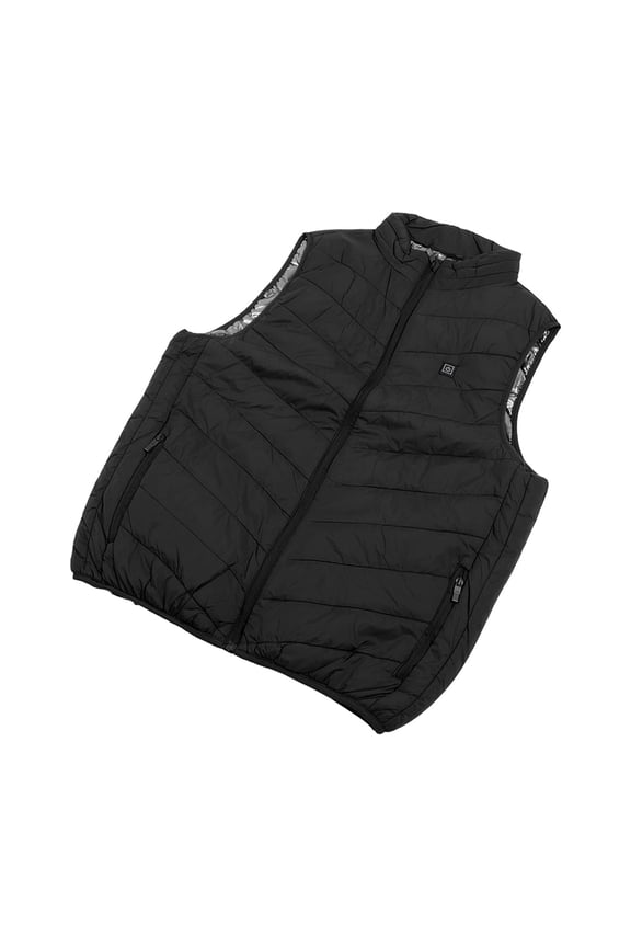 Heated Vest USB Electric Heated Jacket Vest with 3 Heating Levels 4 Heating Zones for Men Women M01 Style Black 4XL (14.57 inches / 37 cm)[cite: 1]