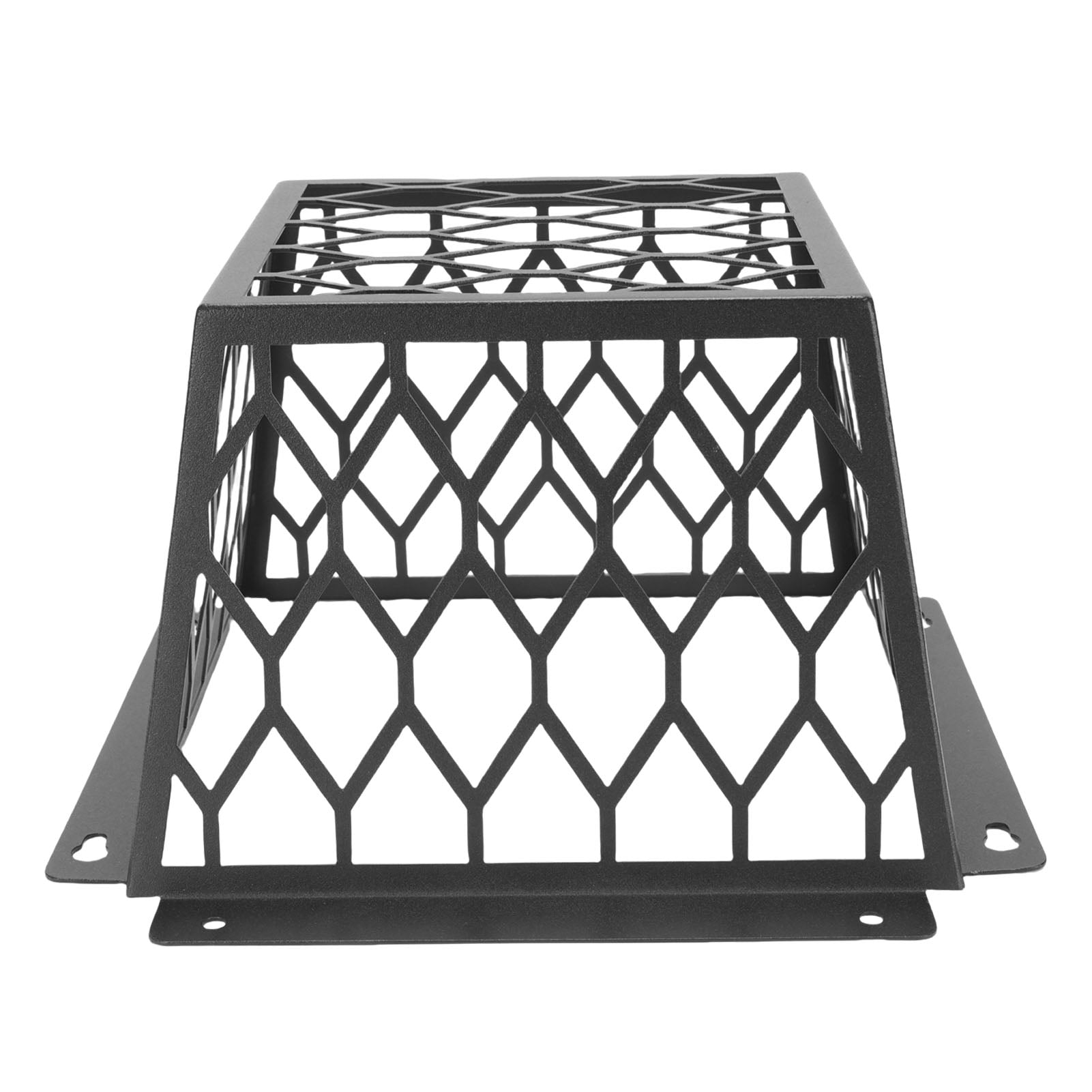 NFTIGB Heavy Duty Carbon Steel Dryer Vent Bird Guard Black, Vent Hood Protector for 3-4in Exhaust Fan Covers (7.08 inches / 18 cm)
