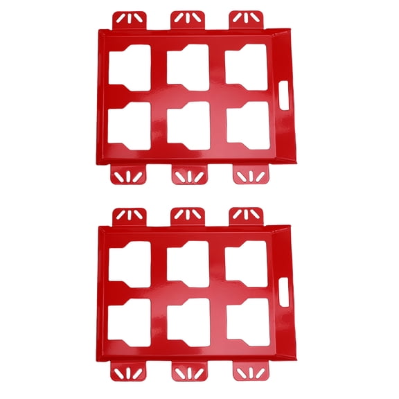 NFTIGB Heavy Duty Metal Toolbox Mounting Plate 100 Lbs Loading Capacity Storage Base Plate Replacement for Packout Full Sizes Red 13.78 Inches / 35 cm