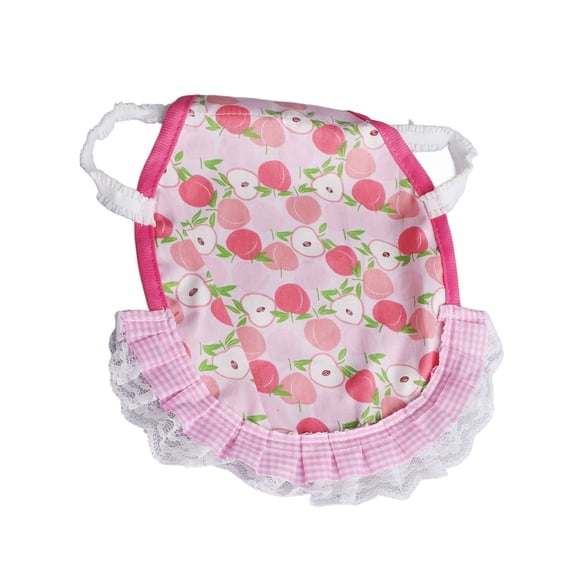 NFTIGB Hen Saddle Apron Double Layer Cotton Poultry Wing Back Protector Peach Pattern Comfortable Jacket Scented 9.06 in