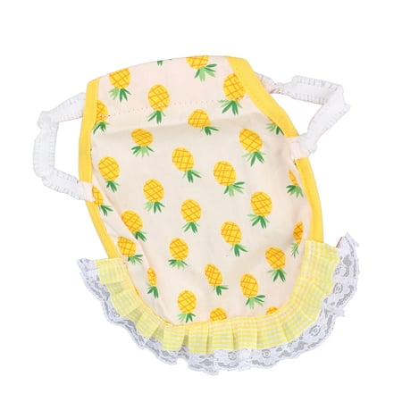 NFTIGB Hen Saddle Apron Double Layer Cotton Poultry Wing Back Protector Pineapple Pattern Comfortable Jacket Scented 9.06 in