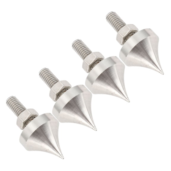 NFTIGB HiFi Speaker Spike Shockproof Stainless Steel Isolation Feet Spikes for Amplifier CD DVD Player Turntable Record Player 4pcs M8