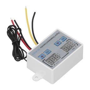NFTIGB High Accuracy Digital Display Thermostat Miniature Temperature Control Board Function Switch with Advanced NTC Sensor 3.28 ft / 1.0 m Cable 12V Energy Saving Electronic Component Black