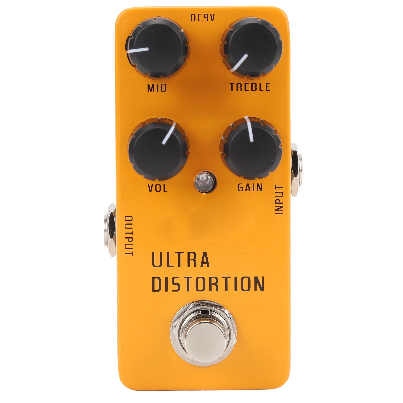 NFTIGB High Gain Distortion Guitar Pedal Aluminum Alloy Electric Guitar Distortion Effect Pedal with True Bypass DC9V for Electric Guitars, Black Edition (3.94 inches / 10.00 cm)