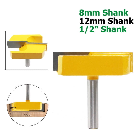 NFTIGB High Precision Alloy Steel Carbide Cleaning Bottom Router Bit Tool with 1/2 Inch Shank and 1.6 lb Pack for Advanced Wooden Surface Planing, Wood Trimming, Grooving, and Milling Projects