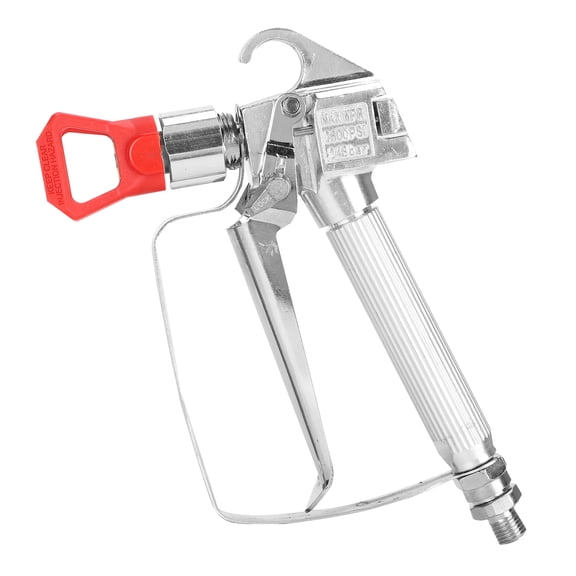 NFTIGB High Pressure Airless Paint Sprayer Machine Tool, Aluminum Alloy Spray Gun with 517 Reversible Tip & Red Nozzle Guard Base for Home DIY Exterior Decoration (11.8 inches / 300 mm)
