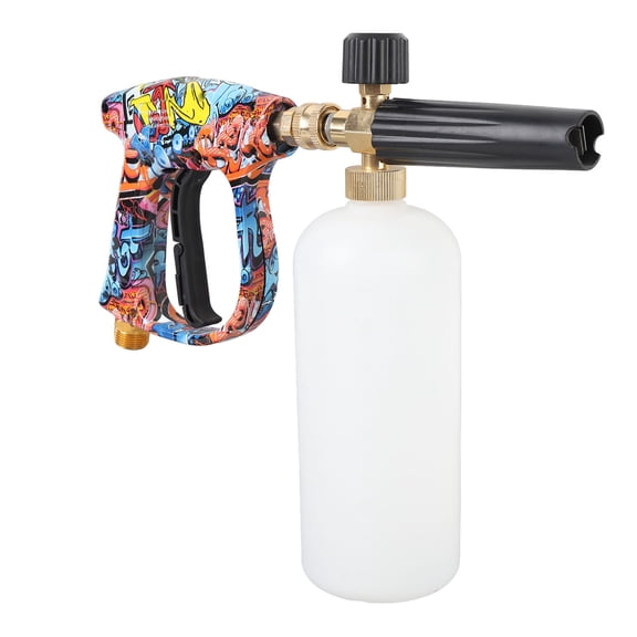 NFTIGB High Pressure Washer Tool with Foam Cannon Car Wash Foam Sprayer with 5 Color Nozzle for Car Cleaning and Garden Use 1L / 33.8 oz Capacity