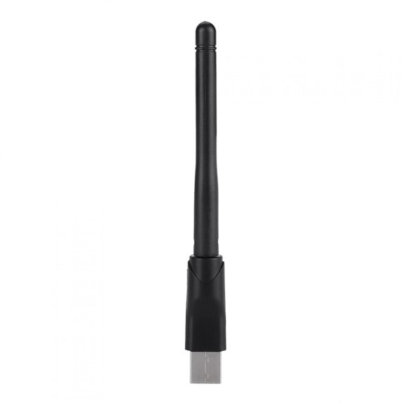 NFTIGB High Speed USB 2.0 WiFi Adapter 300Mbps Wireless Network Card Mini PC Receiver Dongle with 2dBi Antenna for Desktop Laptop PC Supports Windows Mac OS Black (17.00 cm / 6.69 inches)