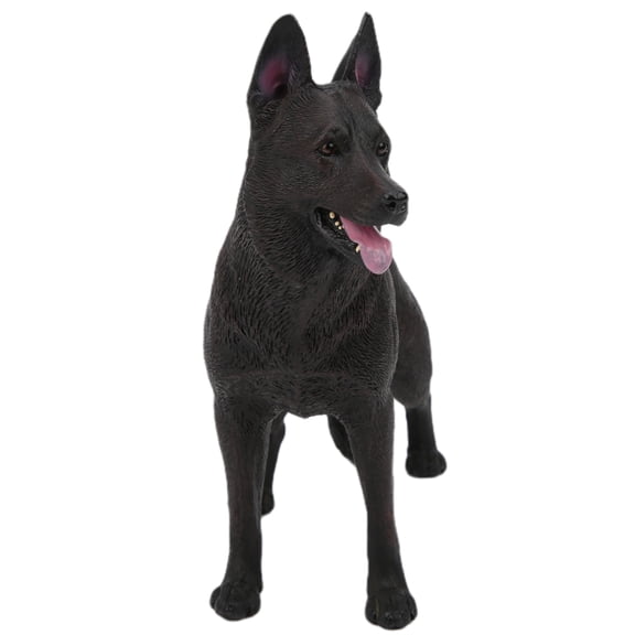 NFTIGB Highly Simulation German Shepherd Dog Model Toy, Realistic Static Animal Figurine Decoration for Office and Home, Great Educational Gift for Kids, Medium Size (8.66 inches / 22.00 cm)