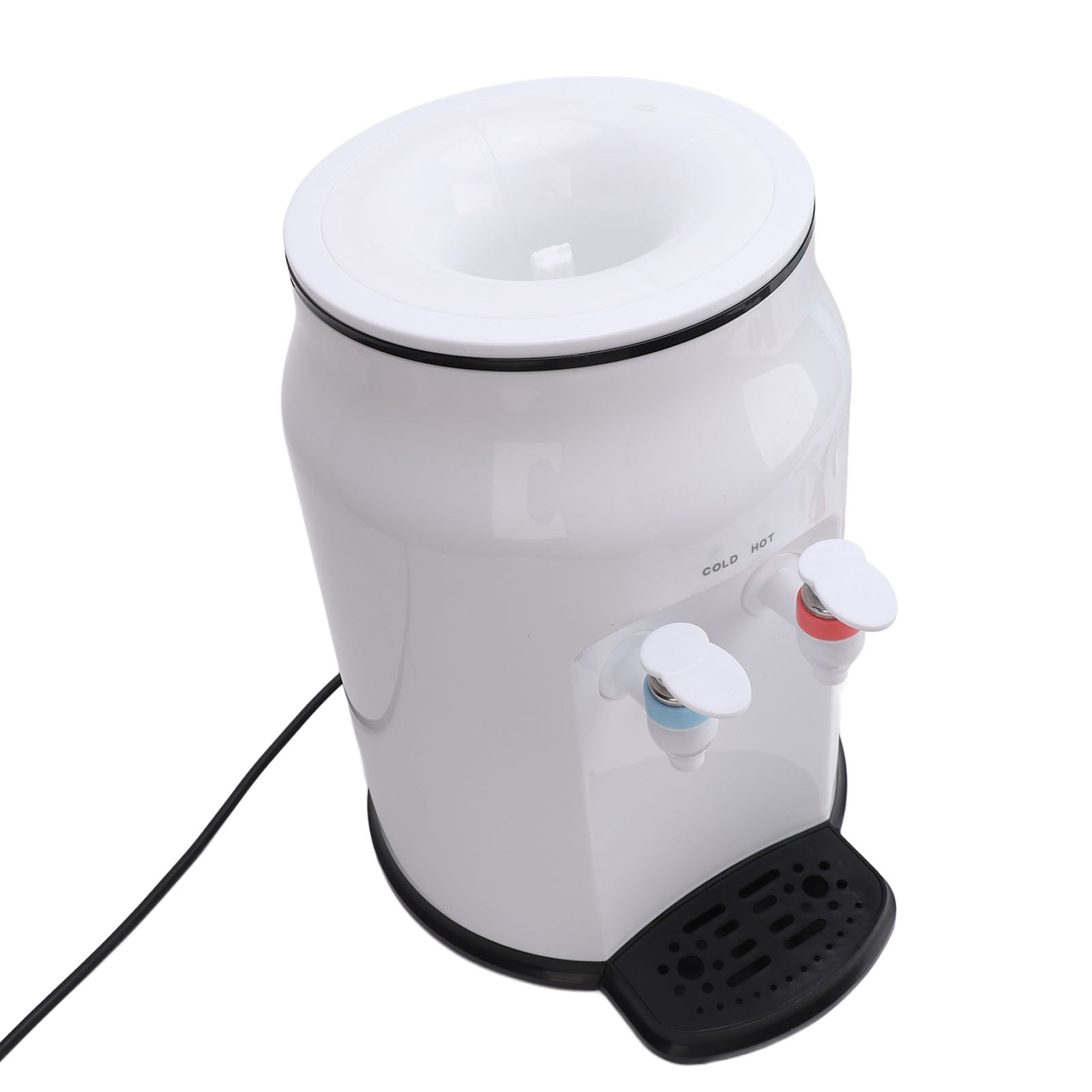 NFTIGB Hot and Cold Water Dispenser, Top Loading Countertop Water Cooler for Home Office, 14.17 x 9.84 x 9.84 inches / 36 x 25 x 25 cm, White