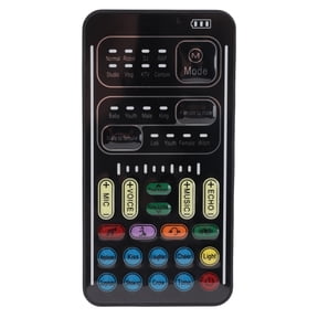 NFTIGB I9 Voice Changer Set Multifunction Portable Recording Mini Sound Card External Audio Mixer for Game Anchor Streaming Compatible with PC Consoles 10 Steps Fine Tuning English Version[cite: 1]