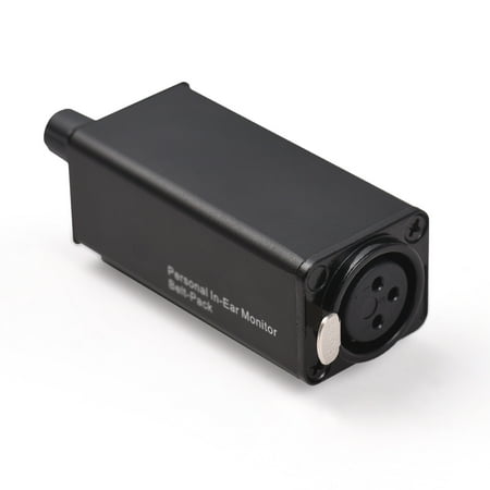 NFTIGB In-Ear Monitor Amplifier Portable Stereo Headphone Amp with XLR Input 3.5mm Output Jack Black