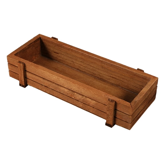 NFTIGB Indoor/Outdoor Wooden Herb Flower Succulent Planter Box Home Garden Rectangle Storage Box