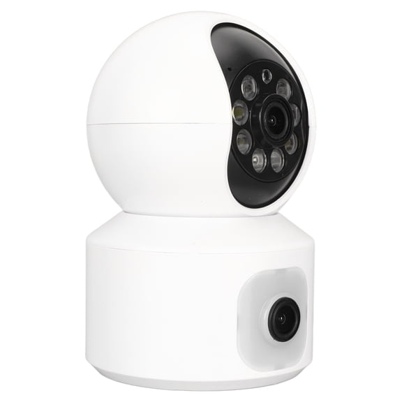 NFTIGB Indoor Security Camera 2K Dual Lens Smart WiFi Wireless Baby Monitor and Pet Camera with Night Vision Motion Detection Two Way Audio Cloud Storage EU Plug 10-100 Inches