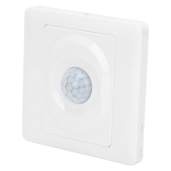 NFTIGB Infrared PIR Body Motion Sensor Control Switch AC180-250V High Sensitivity Adjustable Delay Light Switch for Automatic Lighting Control, White, 5.12 x 4.72 x 1.57 inches / 13.0 x 12.0 x 4.0 cm