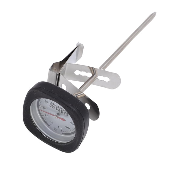 NFTIGB Instant Read Pocket Milk Frothing Thermometer with Clip, Stainless Steel Square Dial Beverage Thermometer for Coffee, Chocolate and Kitchen Cooking, 5.3 inches / 13.5 cm