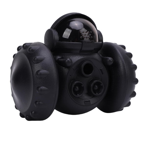 NFTIGB Interactive Dog Toy and Cat Dispenser - Automatic Swiveling Robot Dog Treat Dispenser Toy for Boredom Relief, Mental Enrichment Pet Puzzle Feeder (15x12x9 inches / 38.1x30.5x22.9 cm), Black