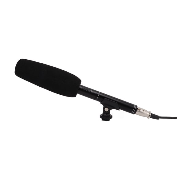 NFTIGB Interview Microphone Camera Condenser Mic High Sensitivity for Meeting Recording Video Black 12.6 inches / 32 cm Length Metal Professional Gear Audio Equipment For DSLR And Video Cameras