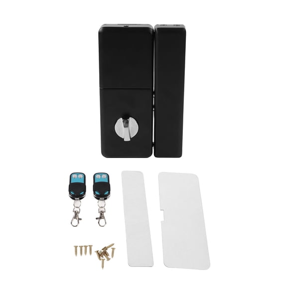 NFTIGB Keyless Entry Door Lock Aluminum Alloy Electronic Intelligent Remote Control Deadbolt Access Control System for Wooden Iron Door Home Security, 8.66 inches / 22 cm, Silver
