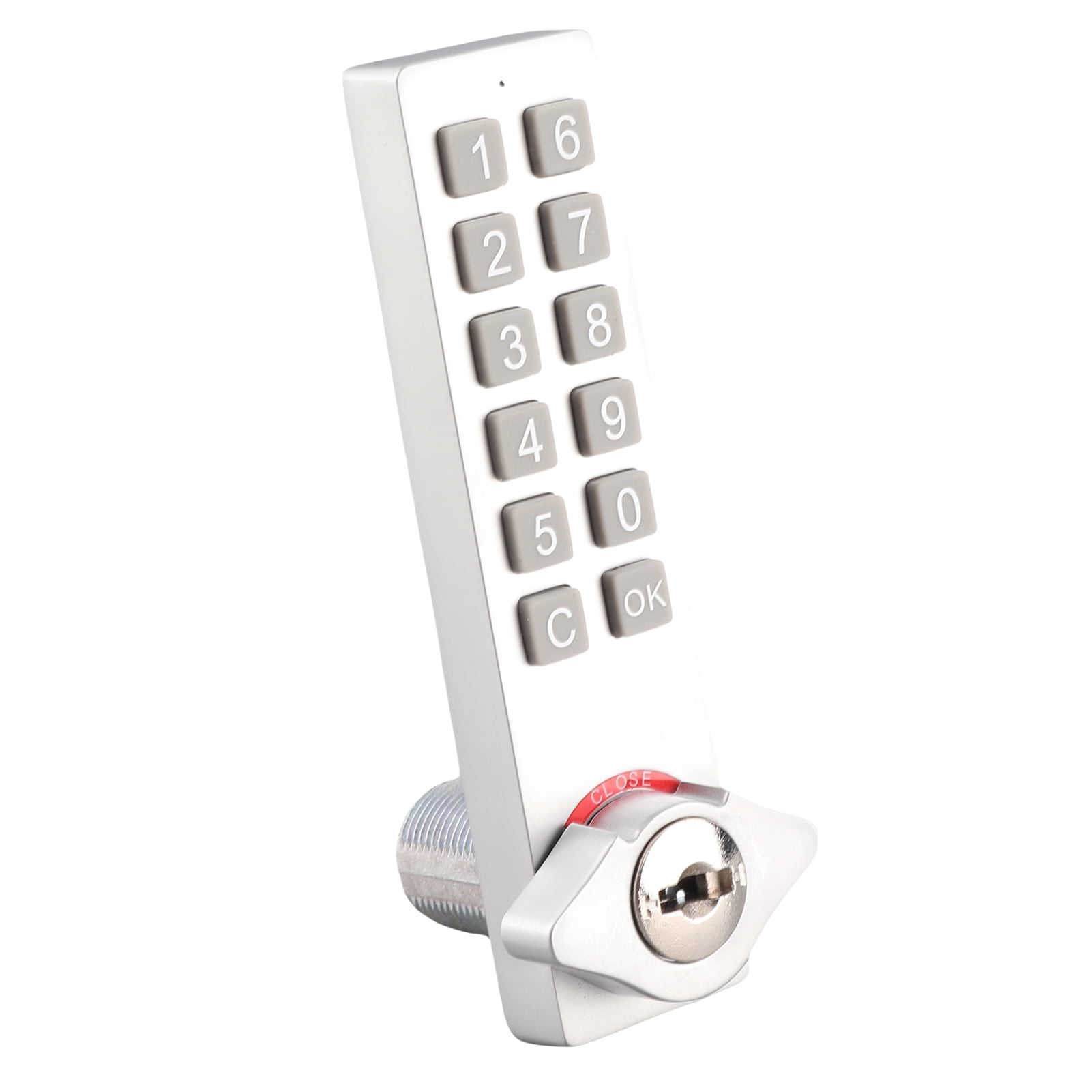 NFTIGB Keypad Cabinet Lock Password Key Unlocking Zinc Alloy Security Smart Electronic Drawer File Lock With Mounting Accessory Built-in Battery Home Office Safe Use (4.72 inches / 12 cm)