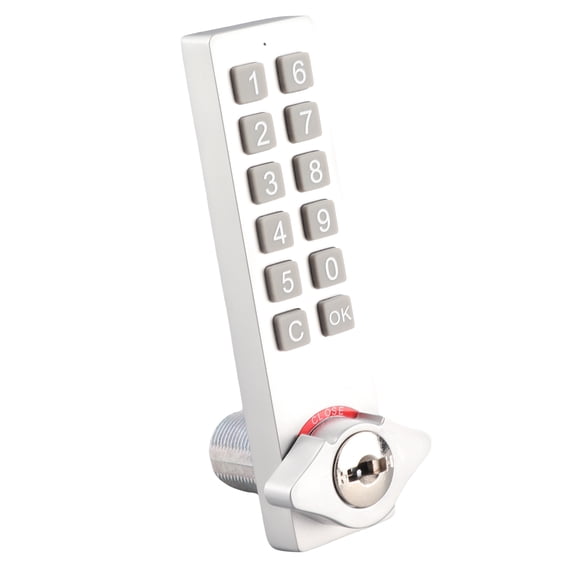NFTIGB Keypad Cabinet Lock Password Key Unlocking Zinc Alloy Security Smart Electronic Drawer File Lock With Mounting Accessory Built-in Battery Home Office Safe Use (4.72 inches / 12 cm)