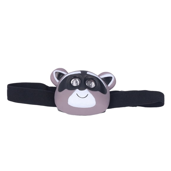 NFTIGB Kids Headlamp Raccoon Animal Headlight Lightweight Battery Powered LED 2 Modes White Light for Camping Hiking Play