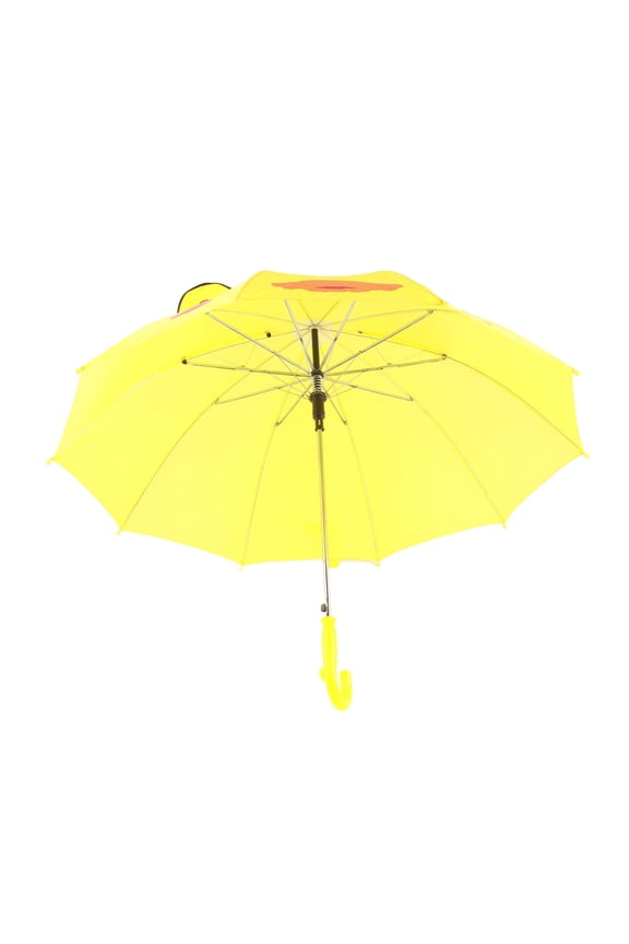 Kids Umbrella Lovely Cartoon Animal Easy Operation Light Weight Girls Umbrella for Raining Clear Day, Yellow, 30.31 inches / 77 cm Diameter