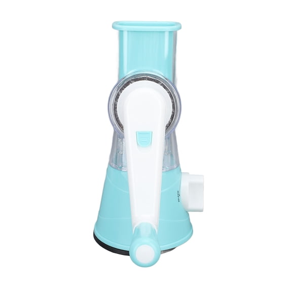 NFTIGB Kitchen 3 in 1 Rotary Vegetable Grater & Cheese Shredder with Handle, Blue