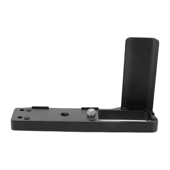 NFTIGB L Shape Handgrip Fit for GR3 Camera, Aluminum Alloy Camera L Shape Grip Bracket Handle with Quick Release Plate and 1/4 Inch Screw Hole, Black, Lightweight and Portable Design