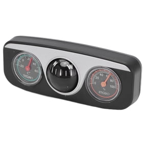 NFTIGB LC-3 3 in 1 Car Navigation Dashboard Multifunctional Automotive Compass Thermometer Hygrometer Set, Self Adhesive Travel Tool for Vehicle Interior Decoration, 4.4 inches / 11.2 cm