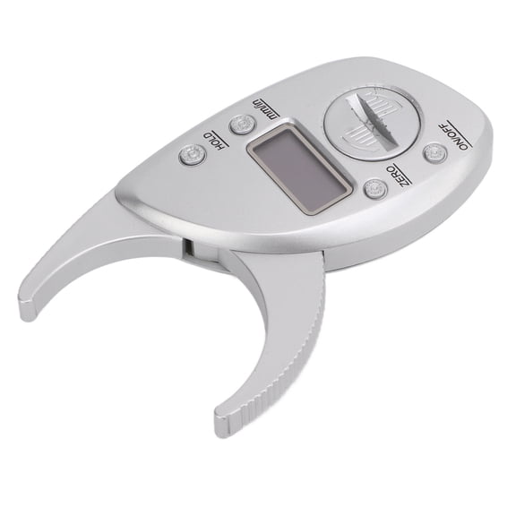 NFTIGB LCD Fat Caliper Digital Body Skin Thickness Measurement Tool, High Accuracy Monitor Starter Kit for At-Home Fitness Tracking, Includes Manual, 6.69 inches / 17.0 cm Length, Black