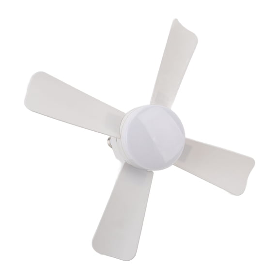 NFTIGB LED Ceiling Fan Light Dimmable 1000LM Screw In Ceiling Fan with Light and Remote Control for Bedroom Kitchen Living Room Space-Saving 10 inches / 25.4 cm Modern White