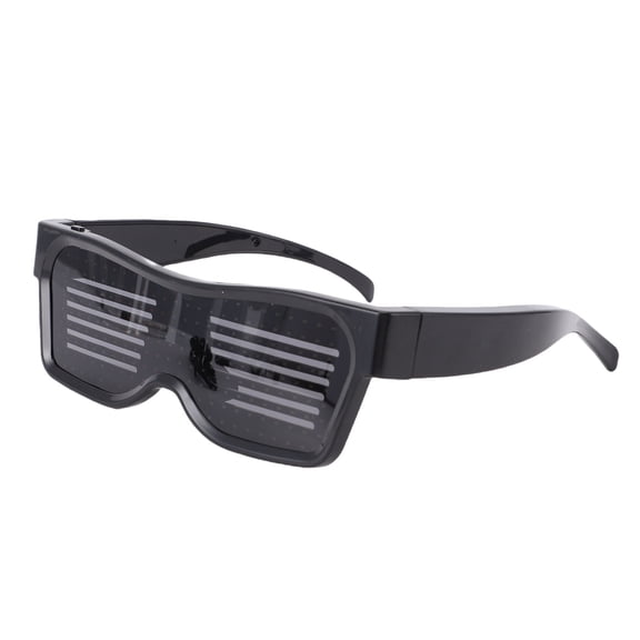 NFTIGB LED Glasses 4 Color High Brightness APP Controlled Smart Glow In The Dark Party Glasses for Wedding Birthday, Multicolor, 7.48 inches / 19 cm Long