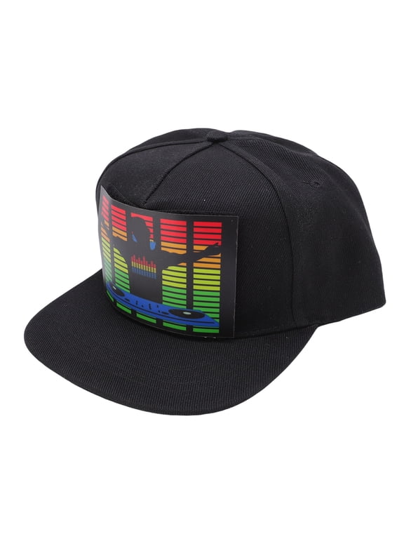 LED Hat Light Up Baseball Cap Sound Activated Luminous Hat for Party Club Festival Stage Performance JHC03 Cool Hip Hop Cap Dance Glowing Gear One Size