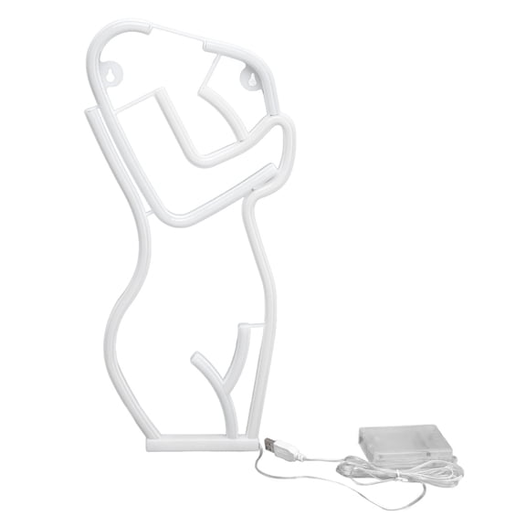 NFTIGB LED Neon Light Body Shape Wall Art Decor USB Powered for Bedroom Bar Party Wedding Pink Light