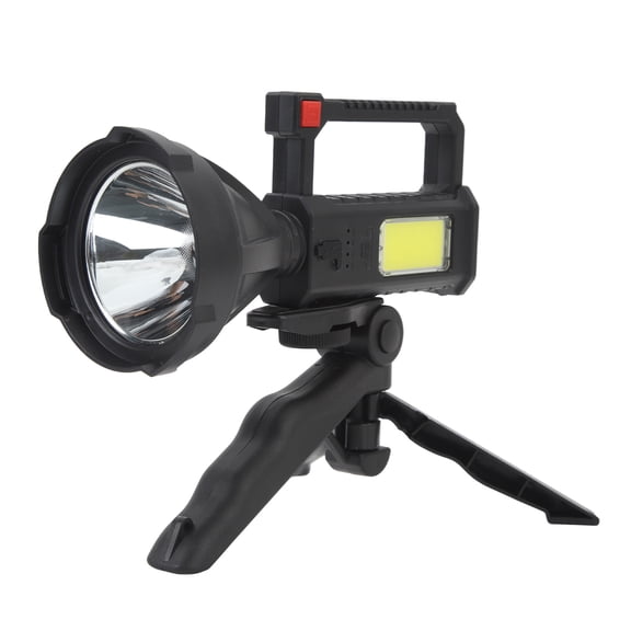 NFTIGB LED Searchlight Strong Bright Long Range Lighting Waterproof Handheld Spotlight Flashlight with Multifunction Bracket for Outdoor Camping Hiking (8.27 inches / 21 cm)
