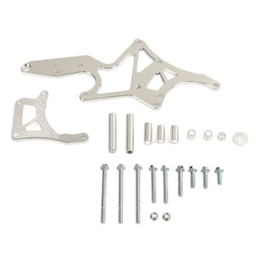 NFTIGB LS Engine Serpentine Alternator Power Steering Pump Swap Bracket Conversion Replacement for Chevy Biscayne Bel Air Camaro (20.47 inches / 52 cm)