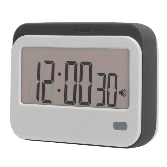 NFTIGB Large Digits Digital Timer Alarm Clock Mute Small Kitchen Timer Grey (3.54 inches / 9 cm)