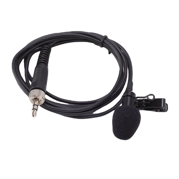 NFTIGB Lavalier Microphone Fit for Sennheiser Wireless Transmitter Lapel Condenser Mic with 3.5mm Screw Lock Plug for Broadcasting, Location, and Studio Recording