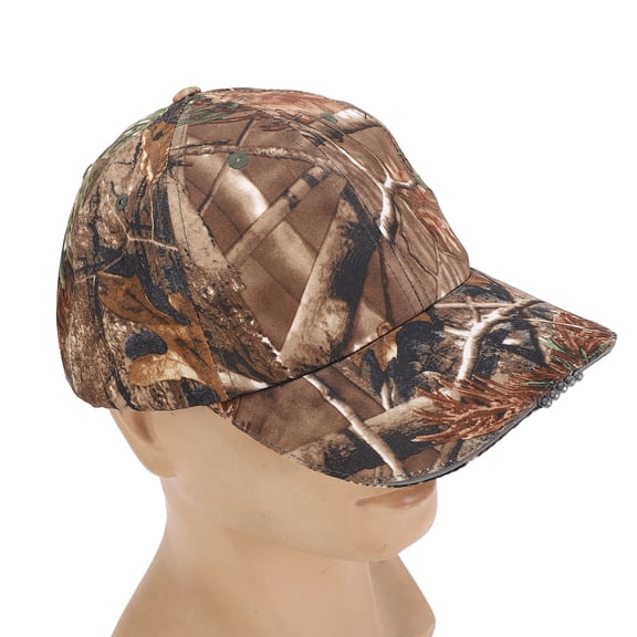 NFTIGB Lightweight LED Cotton Adjustable Baseball Cap Headlight Hat Camouflage for Outdoor Hunting Fishing Camping with Built-in Batteries Unisex Sport Design