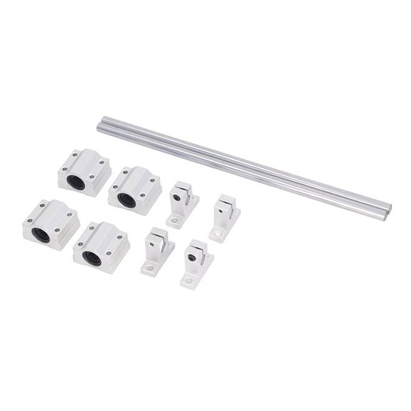 NFTIGB Linear Rail Slide Linear Motion Guide Rail with 4Pcs Bearing Blocks 10-550mm Set for Electronic Machinery Equipment (21.6 inches / 550 mm)
