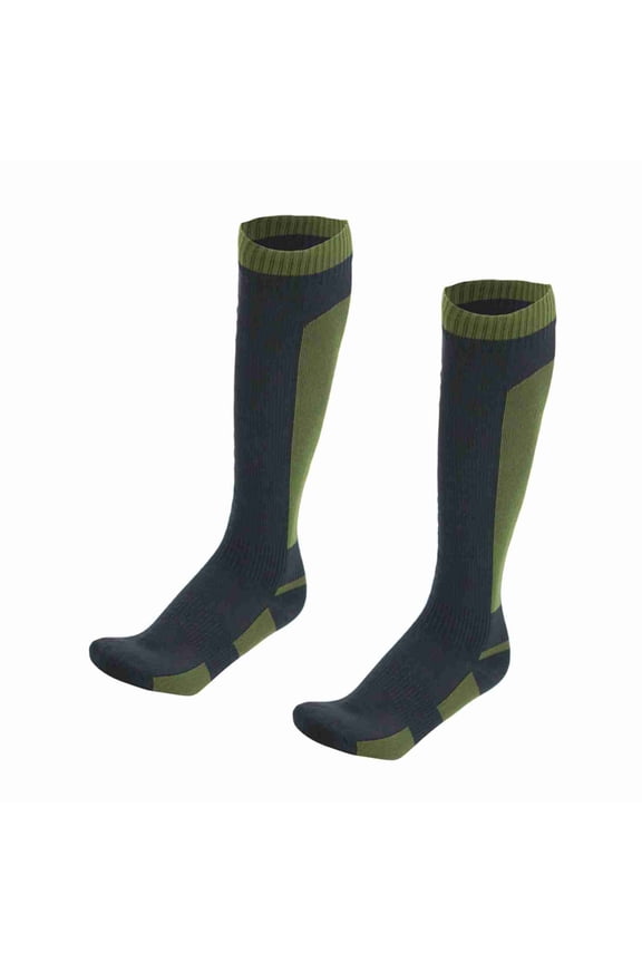 Long Waterproof Trail Socks Windproof Winter Thermal Liner for Backpacking & Kayaking, Army Green XL (10.6 Inches / 27.0 cm Pack Size)