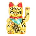 thumbnail image 1 of NFTIGB Lucky Fortune Cat with Waving Arm 7 Inch / 17.8 cm Plastic Battery Operated Wealth Welcoming Figurine for Home Hotel Office Housewarming Gift Gold, 1 of 9