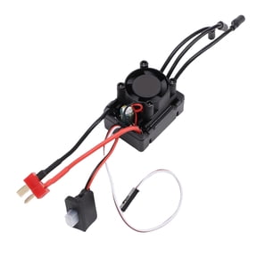 NFTIGB M35A Rainproof RC Brushless ESC Electronic Speed Controller with Cooling Fan for 1/16 1/14 Scale Radio Control Cars Compatible with 28XX Sensorless Motors