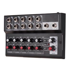 NFTIGB MIX5210 10-Channel Mixing Console Digital Audio Mixer Compact Stereo Sound Board for Home Karaoke Network Live Broadcast Music Recording DJ Studio with US Plug 110-240V