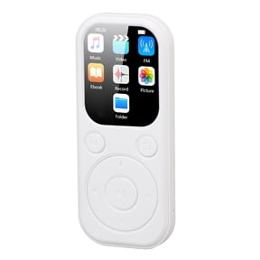 NFTIGB MP3 Player with Bluetooth 5.4 and Voice Recorder, 2.01-Inch (5.1 cm) Screen Portable Digital Music Player, Includes 32GB Memory Card, White