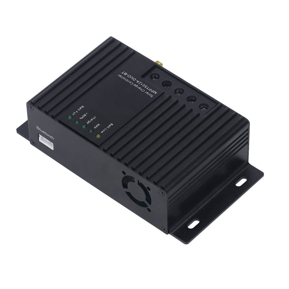 NFTIGB MPPT Solar Charge Discharge Controller Dual Battery Charging 12V Renewable Energy System Controller Unit, 12A Capacity, Black and Multicolor, 5.79 inches / 14.7 cm Length