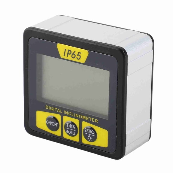 NFTIGB Magnetic Digital Level and Angle Finder Versatile Mini Inclinometer LCD Display with Backlight Bevel Gauge IP65 Water Resistant Black