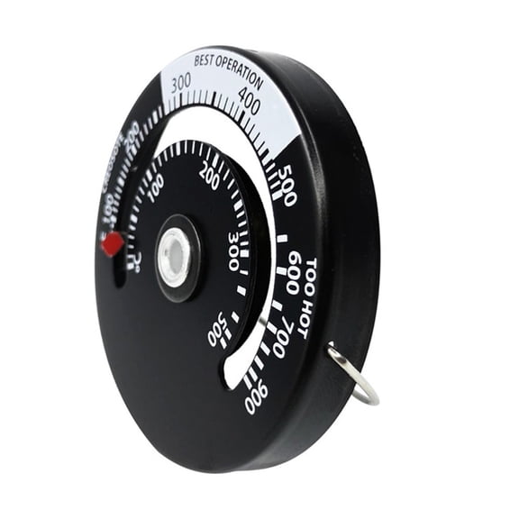 NFTIGB Magnetic Wood Stove Thermometer Fireplace Fan Thermometer, High Precision Temperature Monitor for Chimney Pipe, Pellet Stoves, Barbecue Oven Gauge (2.36 inches / 6.0 cm)